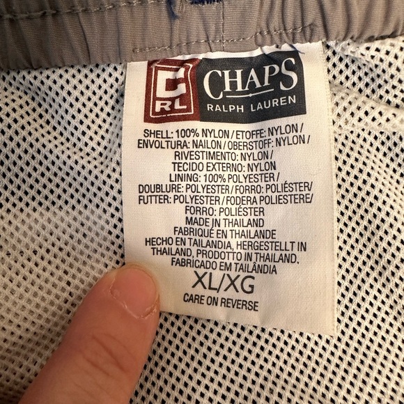 Chaps Ralph Lauren Mens Blue Swim Trunks XL - Picture 3 of 11